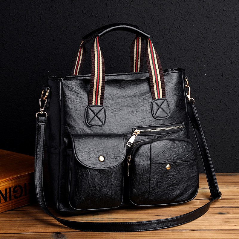 TAS WANITA SELEMPANG KULIT HITAM TA347B5 IMPORT KOREA PREMIUM MURAH FASHION BATAM BRANDED ORI REMAJA