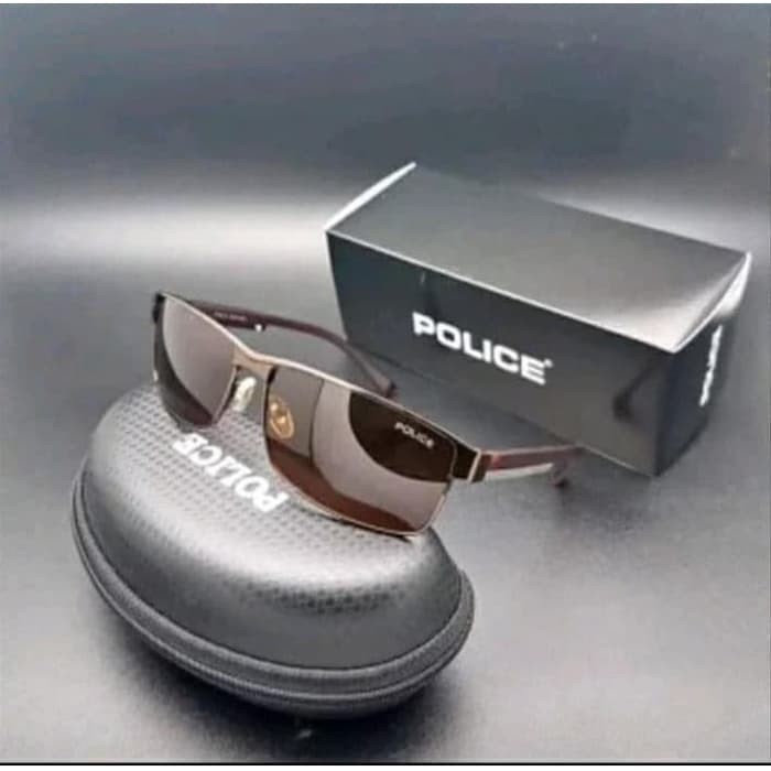 Produk Terbaru- Kaca Mata Police P24 Polarized Coklat