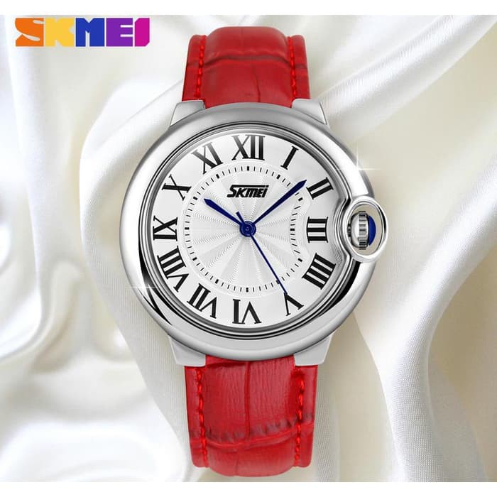 Jam Tangan Cewek Ori / Jam Tangan Wanita SKMEI 9088 Original Water Resist 30M - Red