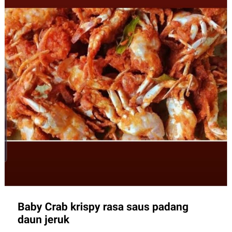 

kripik baby crab
