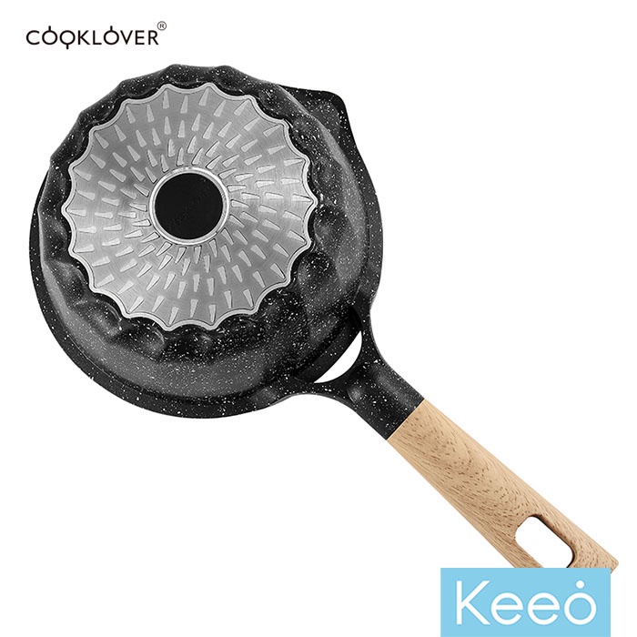 Cooklover 18 cm Panci Anti Lengket dengan Tutup (Sauce Pan) Hitam