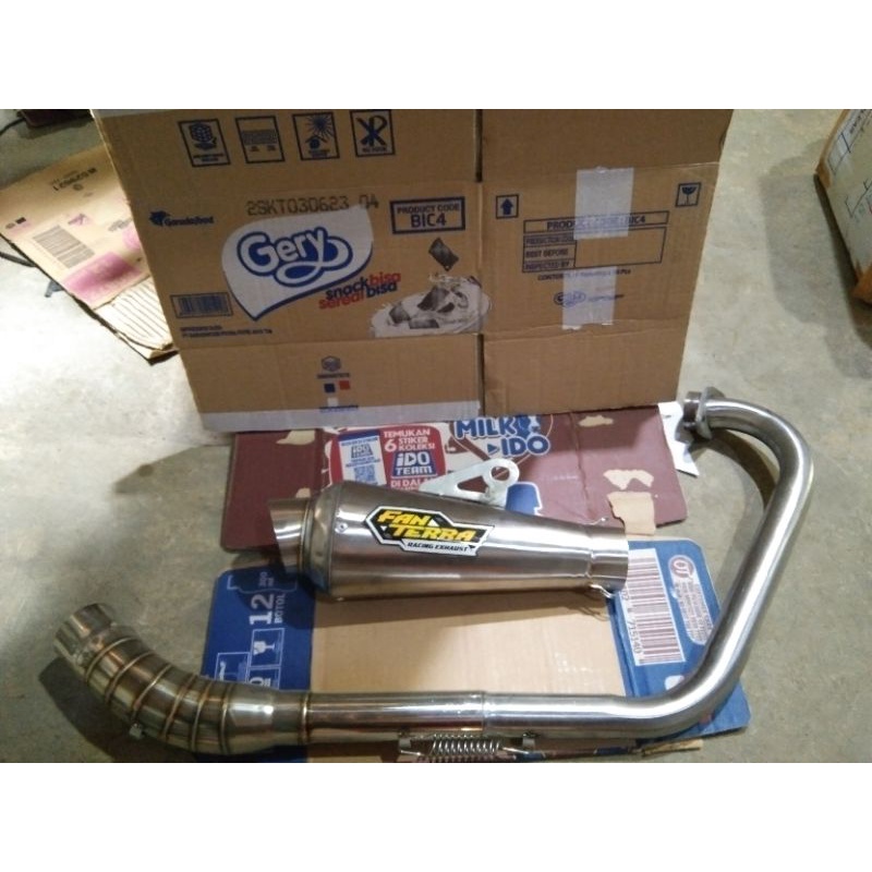 knalpot racing fanterra kolong KLX CRF D'TRACKER