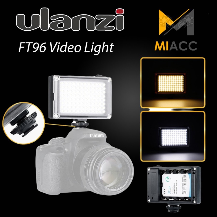 Lampu Kamera Video Light Ulanzi FT96 White And Warm Lighting DSLR HP