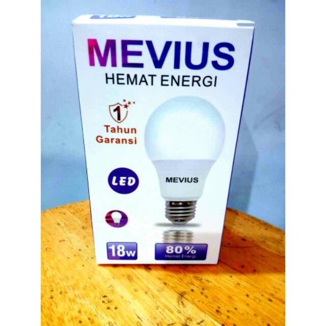 Lampu bohlam LED 18 watt mevius