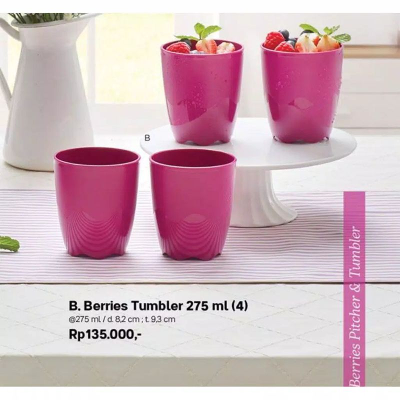 cangkir berries set tuperware ( 4)