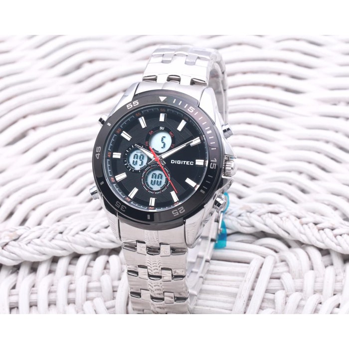 jam tangan DIGITEC 3046 ORIGINAL SPORT WATER RESIST RANTAI