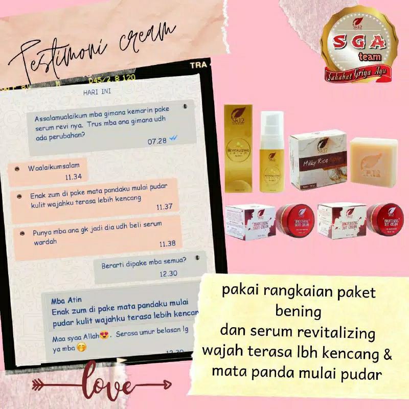 Revitalizing Serum SR12 Serum Wajah Bopeng dan Lingkar Mata Panda Menyamarkan Garis Halus