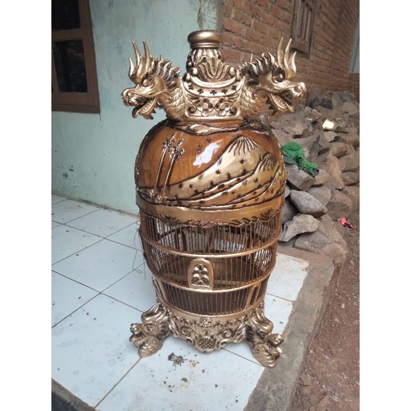 Sangkar Perkutut Ukir Naga / Sangkar Perkutut Mewah / Sangkar Burung Perkutut
