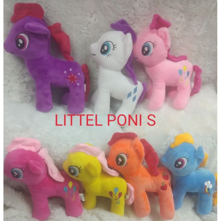 Boneka My Litle pony M &amp; L Pinkie pie Rainbow dash Twilight sparkle Apple jack Rarity Mainan.