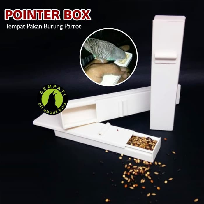 WADAH PAKAN BURUNG PARROT POINTER REWARD BOX