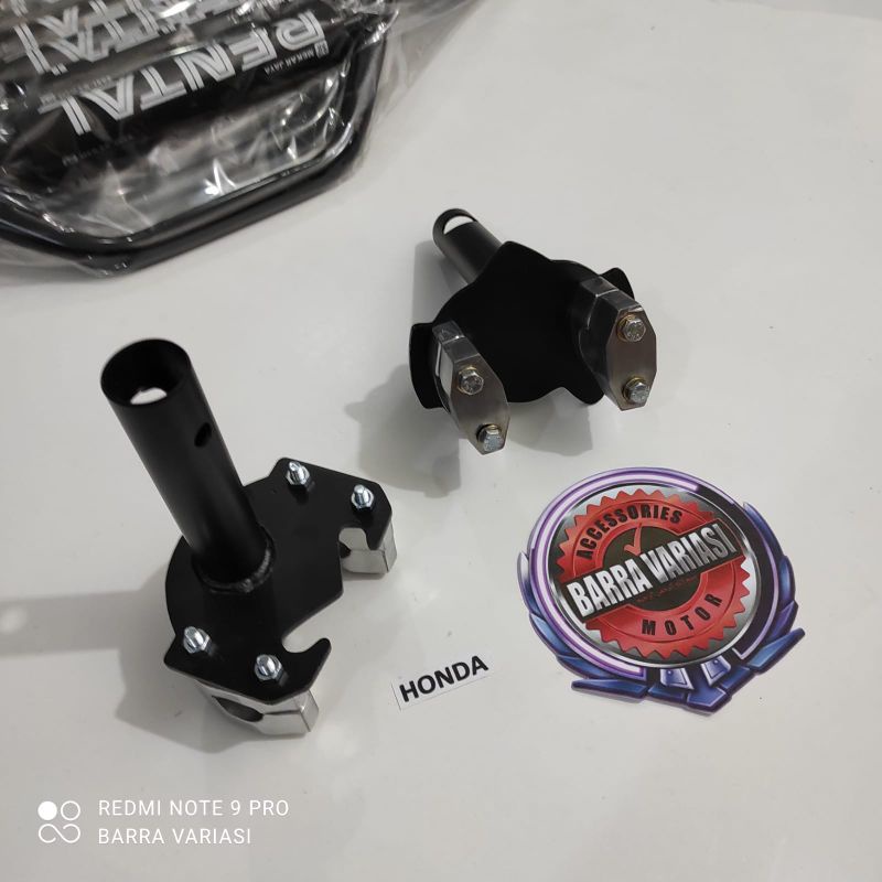 GROSIR ADAPTOR DUDUKAN STANG CUSTOM MOTOR HONDA YAMAHA SUZUKI SMASH 110 SHOGUN 125 UNIVERSAL