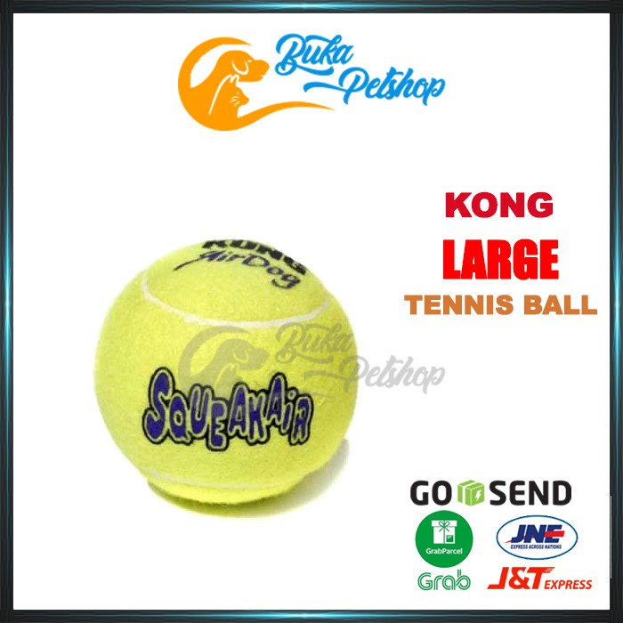 Mainan Bola Tennis Anjing Bunyi KONG SQUEAKAIR Tennis Ball Large (1pc)