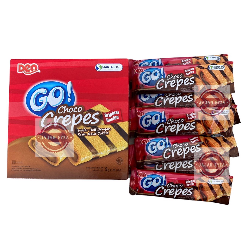 

siantar top go choco crepes - 1 box isi 24pcs go crepes