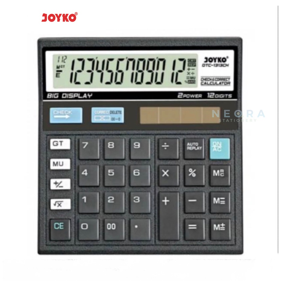

Joyko Kalkulator Elektronik 12 Digits | DTC 1313CH