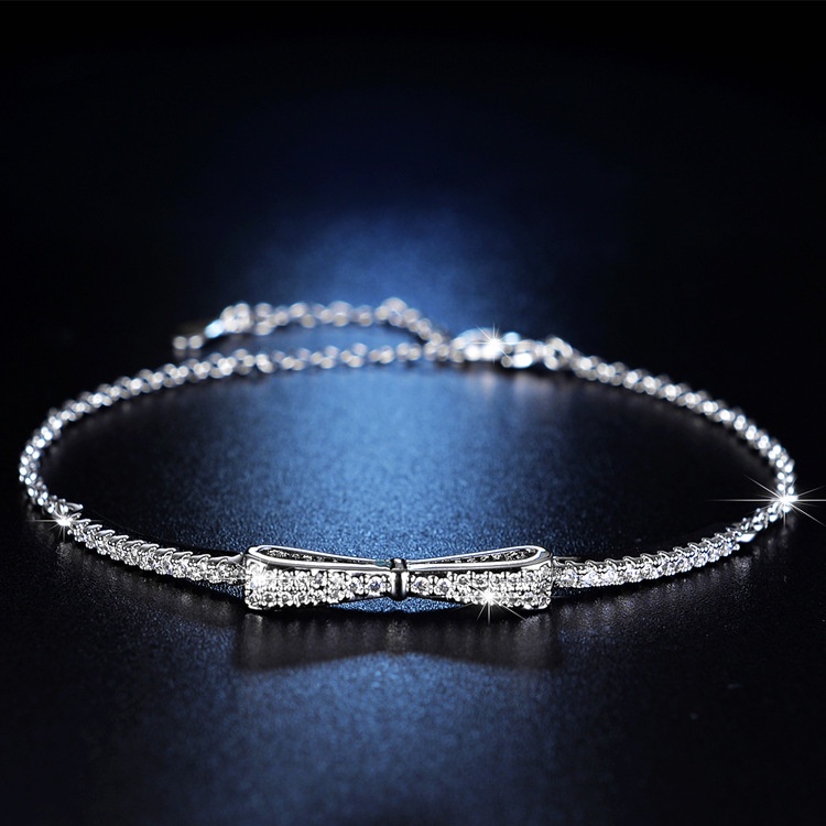 925 Perak Net Gelang merah untuk wanita Perhiasan fashion sederhana gaya Korea Kupu-kupu