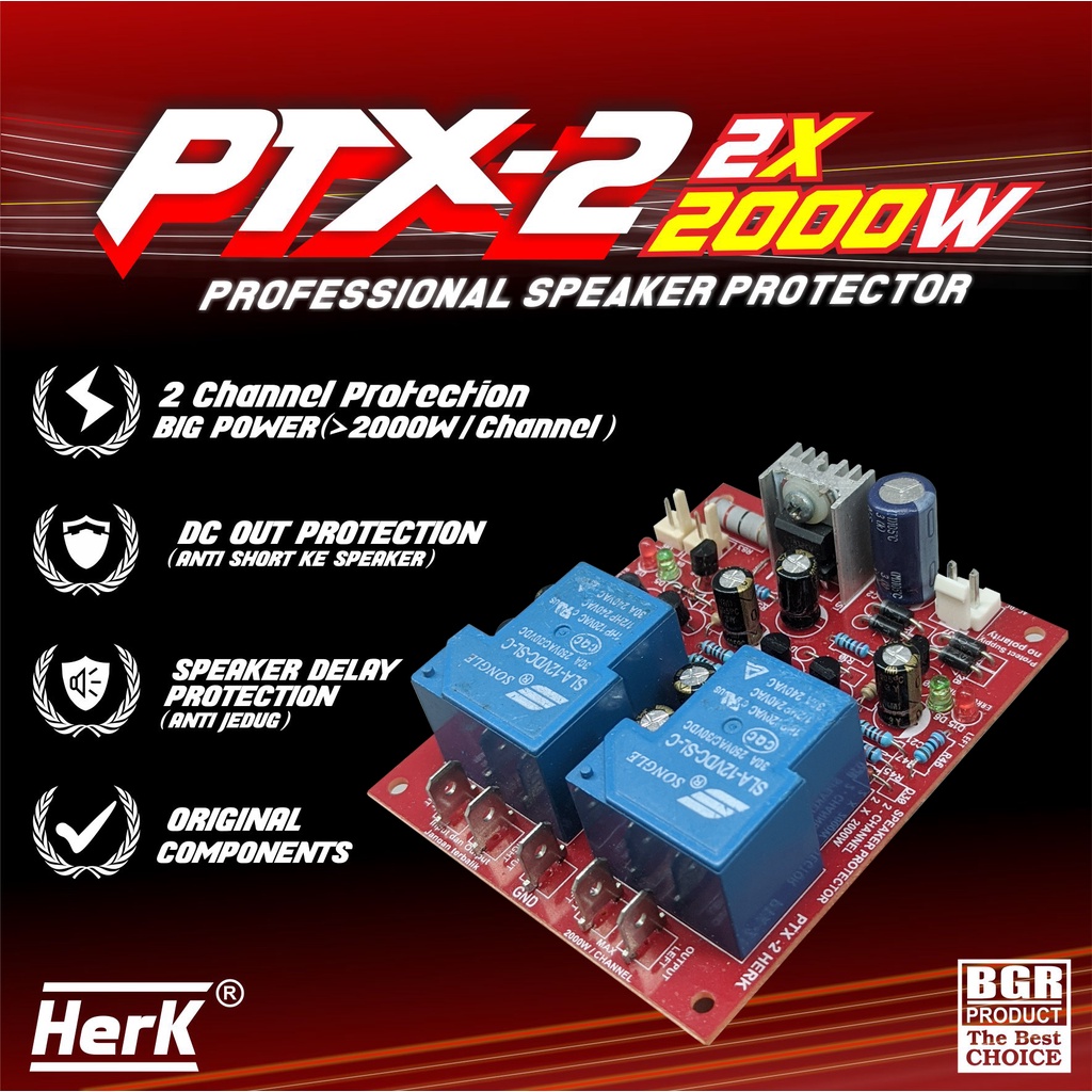 KIT SPEAKER PROTEKTOR PROTECTOR PROTEK PROTEC PTX-2 2X 2000W PTX2 2X 2000 WATT STEREO