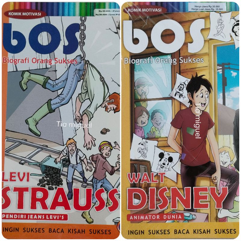 komik warna / komik motivasi / bos biografi orang sukses