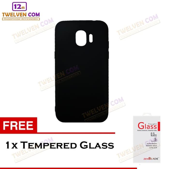 [FLASH SALE] Case Slim Matte Softcase Samsung J2 Pro 2018 - Free Tempered Glass