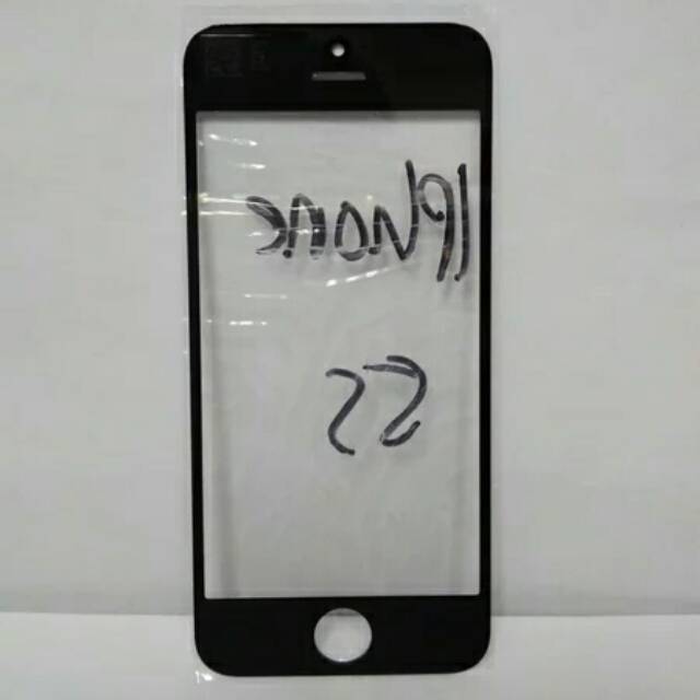 Kaca glass Lcd iPhone 5s hitam putih ORI