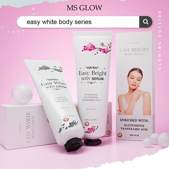 Jual PAKET BODY MS GLOW/EASY WHITE BODY SERIES Shopee Indonesia