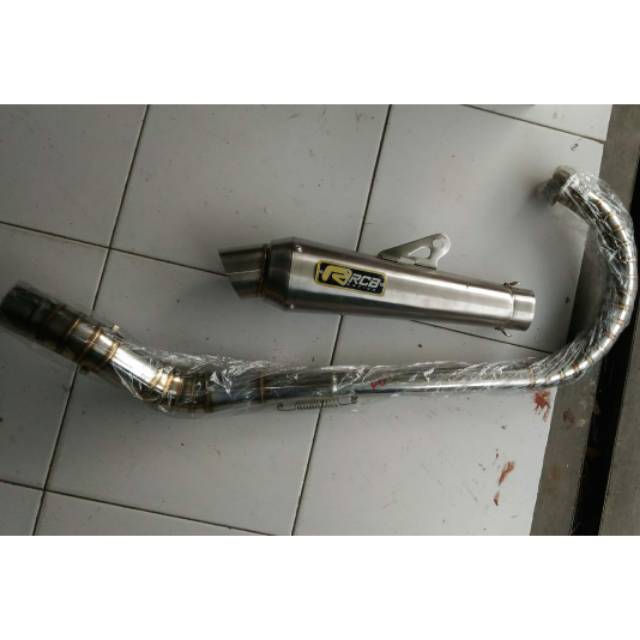 knalpot RCB FU/VIXION Leher full cacing C