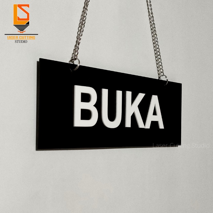 Jual Papan Buka Tutup Akrilik Timbul Buka Tutup Sign Board Timbul Shopee Indonesia