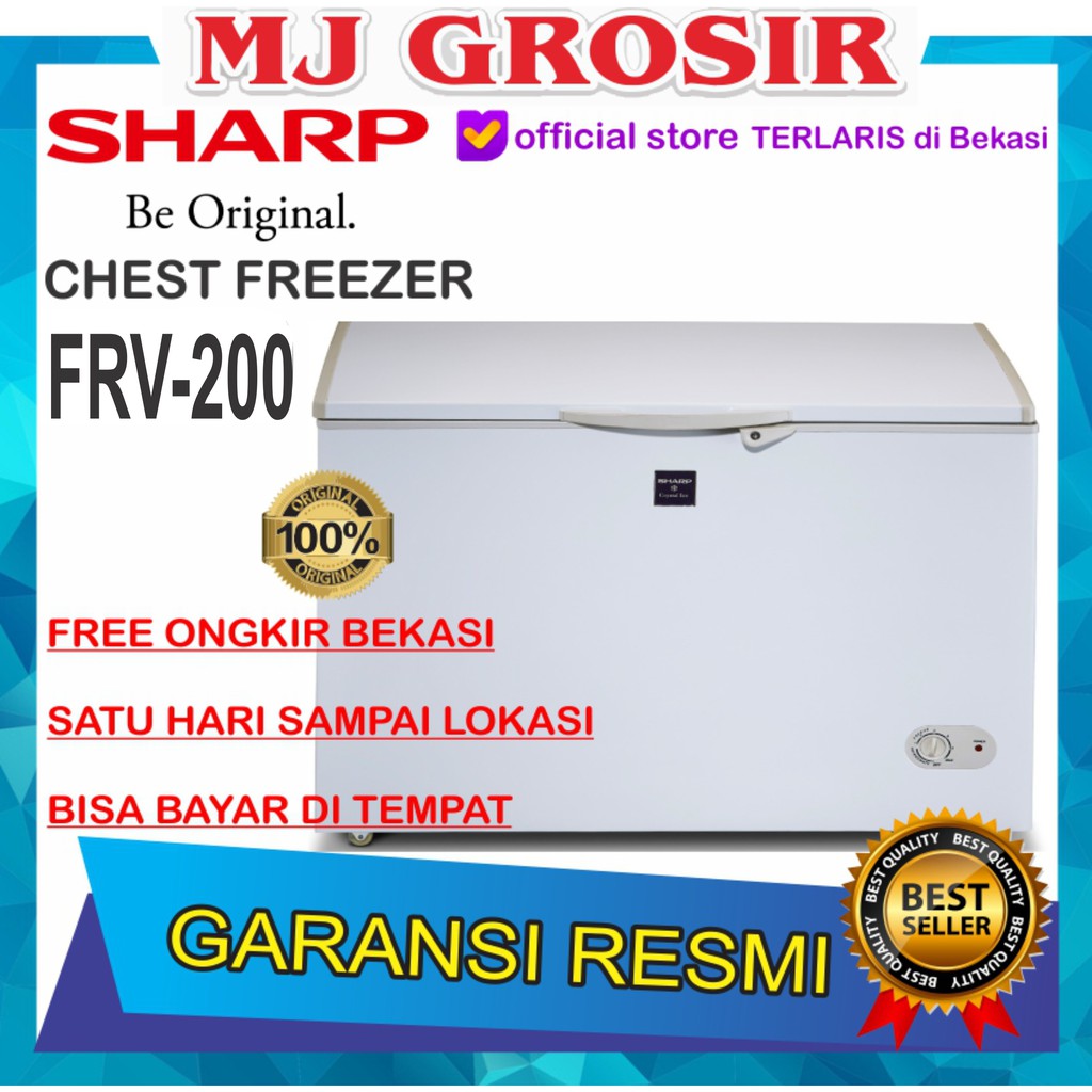 Sharp Frv 200 Chest Freezer Box Frv200 Lemari Pembeku 200 Liter Indonesia