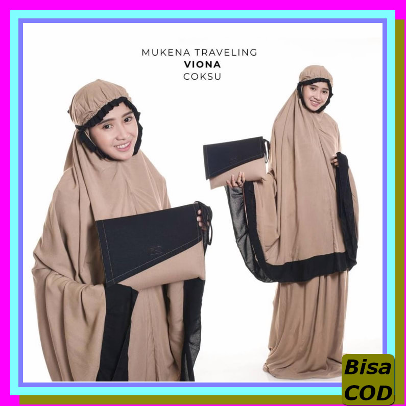Jihan Mukena Dewasa Alat Sholat Wanita Perlengkapan Shalat Murah  DJ880  Dewasa Rayon Traveling Vi