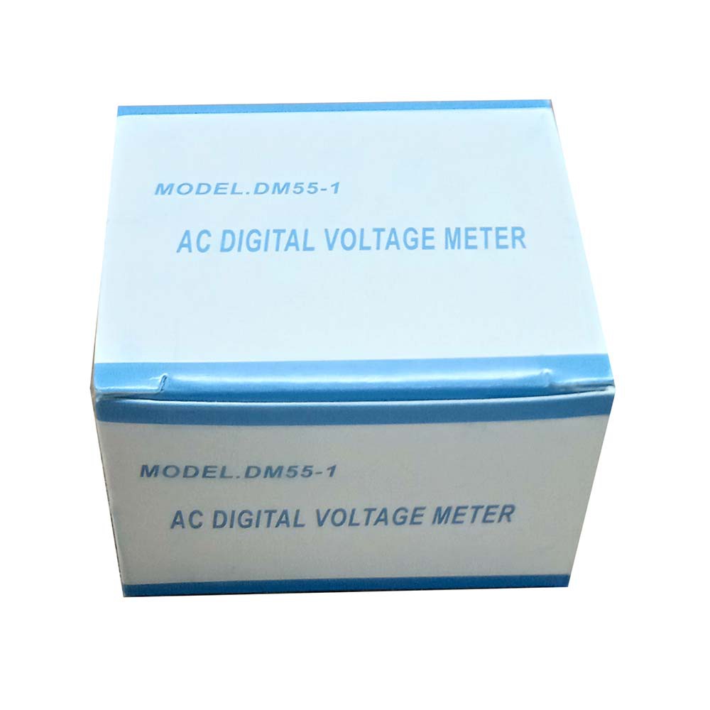 Voltmeter Digital AC EU Plug OMAD3KWH 110-300V / Alat Pengukur Listrik - White