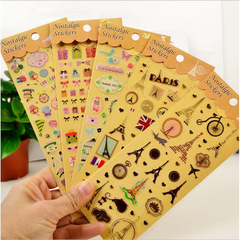 Sticker Notebook Diary Paper Seal | Nostalgic stickerS Collections