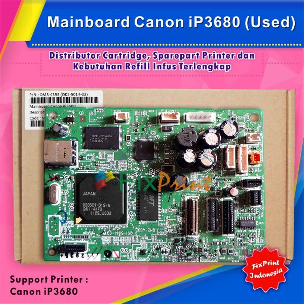 Board Canon ip3680, Mainboard ip3680, Motherboard 3680 Original Cabutan Terbaik