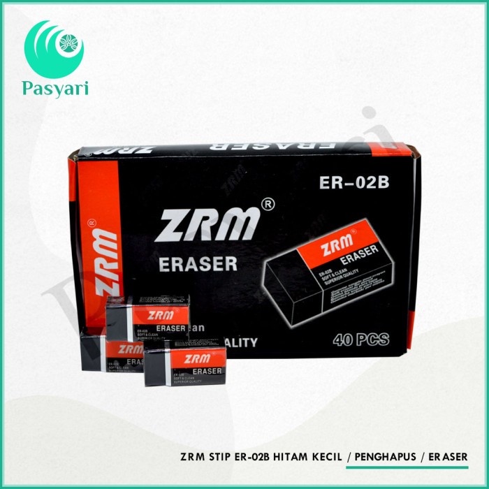 

Zrm Stip Er-02b Hitam Kecil Penghapus Eraser