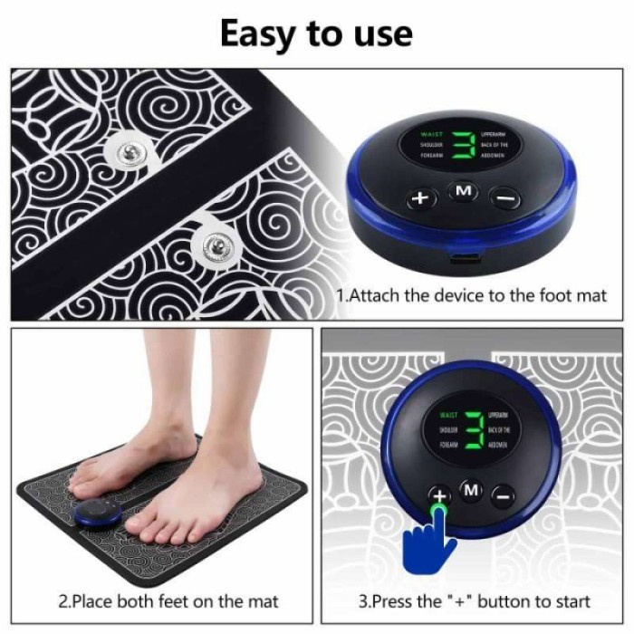 Alat Pijat CEV Electric EMS Foot Massager Alat Pijat Kaki Elektrik Foot Mat USB