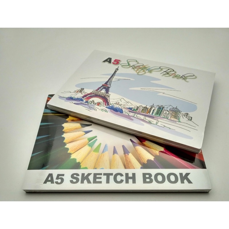 (1pcs)KIKY Sketch Book / Buku Sketsa Ukuran A5 Isi 50 Lembar-4