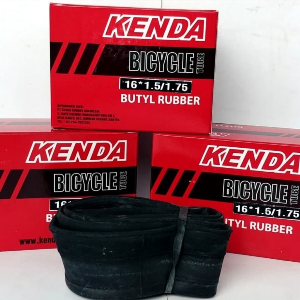 TERMURAH!!! Ban Dalam Sepeda Ukuran 16 x 1.5-1.75 / KENDA Pentil Presta / Realpict