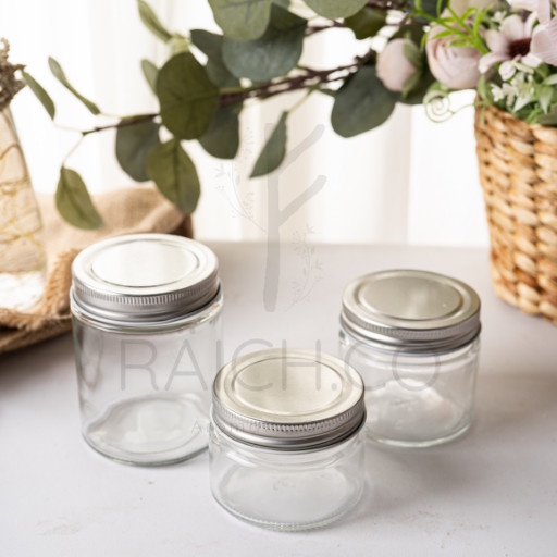 Tempat Bumbu Dapur Toples Rak Tutup Kayu Serbaguna Silver Set Botol Spices Storage Jar Kitchen Stuff