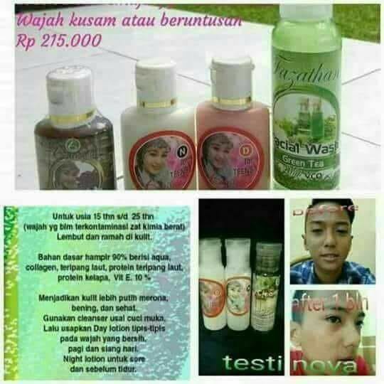 Paket Teens Care Batrisyia Herbal (Day Cream, Night Cream, Toner)