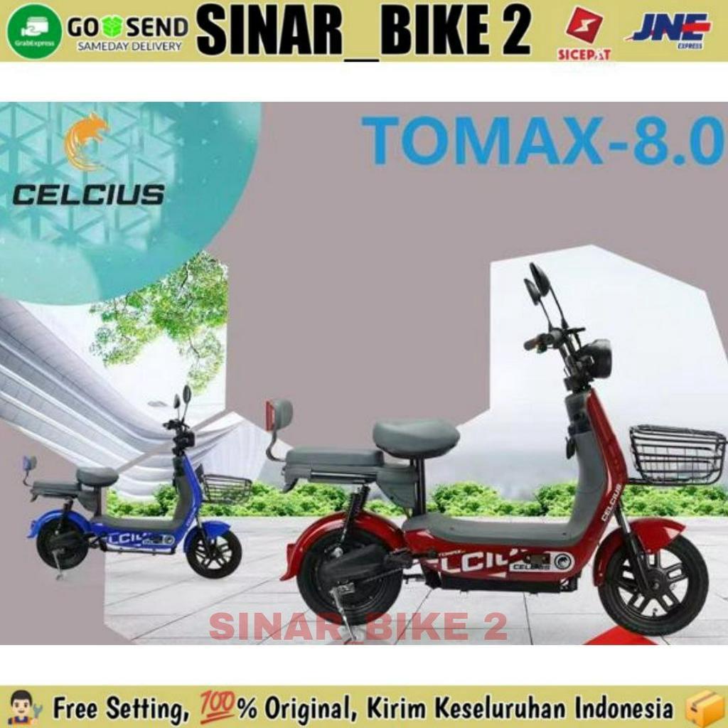 Sepeda Listrik CELCIUS TOMAX 8.0 Electric E Bike 450 Watt