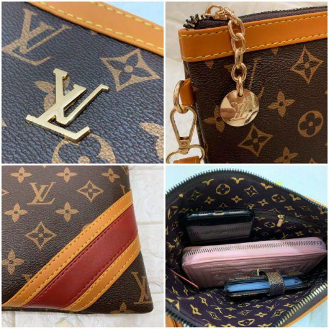 Clutch BONIA DOUBLE ZIPPER Super Premium import tas  batam 