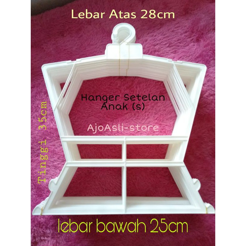Hanger Setelan Anak /Hanger layang Anak / Gantungan baju anak