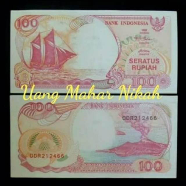 Uang Lama 100 Rupiah Pinisi Tahun 1992
