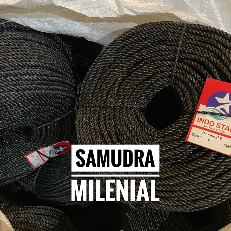 

HJK Tali 4mm / Tali Tambang 4mm PE 1 ROL Murah