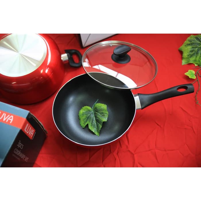 Cookware Set Panci Wajan Teflon Set 3pcs  ILUVA