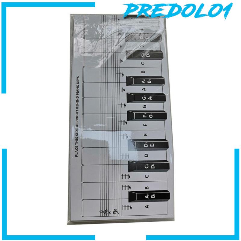 [PREDOLO1] 48inch Practice Keyboard &amp; Note Chart for 88 Key Keyboards Kids Beginers