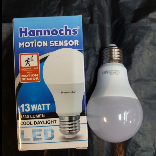 Hannochs Motion Sensor 13Watt Putih