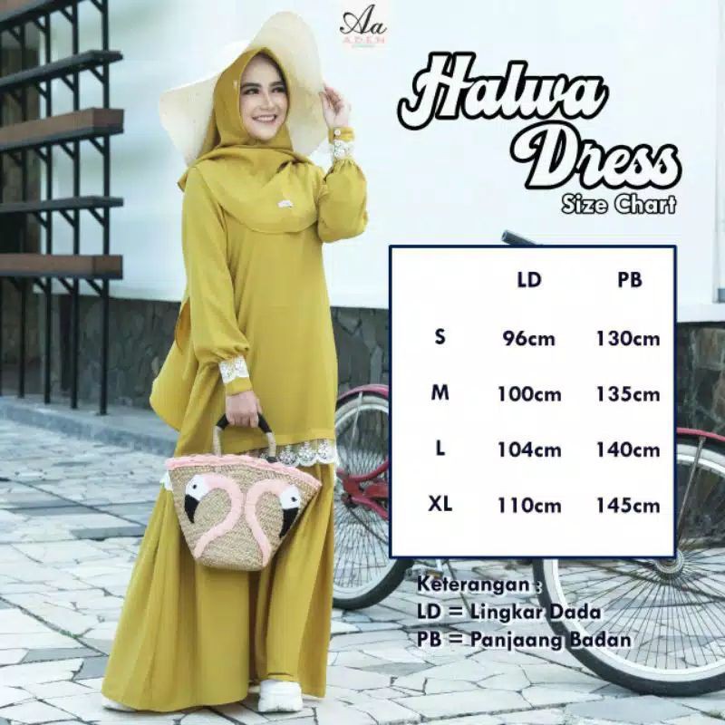 busana muslim set hijab pesta terbaru by Aden Halwa Dress
