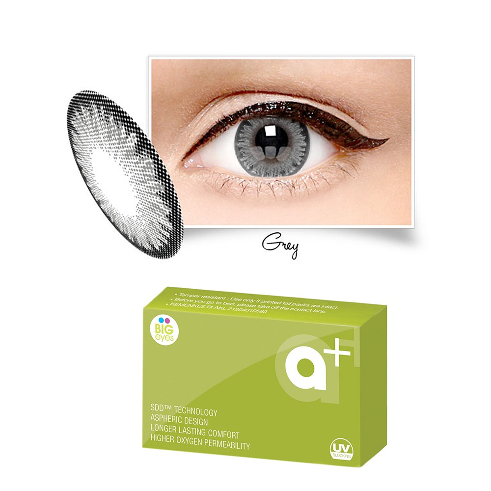 Softlens A+ NEW Normal &amp; Minus 0.50 - 6.00 Dia 14.5MM / FREE LENSCASE - KASIMURA