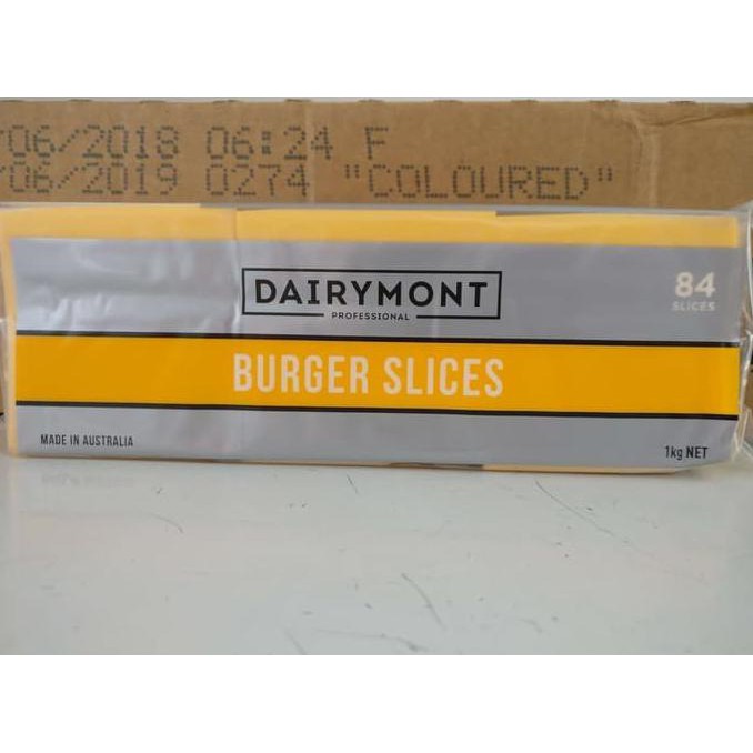 

TERMURAH RED CHEDDAR CHEESE SLICE BURGER CHEF CHOICE 1 KG isi 84 LBR HALAL SALE