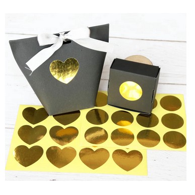 Paper Tags Sticker Label - Blank Gold Foil (1sheet/12pcs)