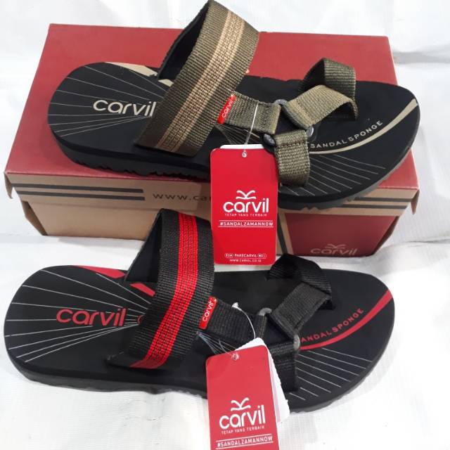 Sandal spons pria jepit jempol Carvil spektra-06 original
